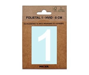 Postkasser - MEFA Foil number 1 White - A13331