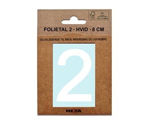 Postkasser - MEFA Foil number 2 White - A13332