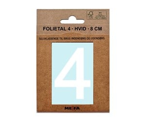 Postkasser - MEFA Foil number 4 White - A13334