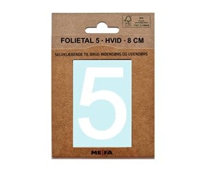 Postkasser - MEFA Foil number 5 White - A13335