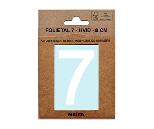 Postkasser - MEFA Foil number 7 White - A13337