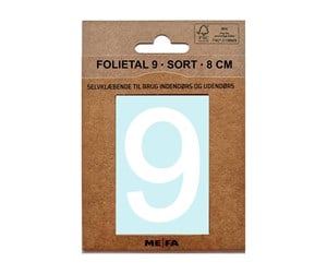 Postkasser - MEFA Foil number 9 White - A13339