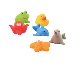 Vannlek - Johntoy Happy World Bath toys 6 pcs. - 22274