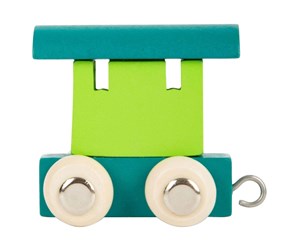 Treleker - Small Foot - Wooden Letter Train Wagon Green - 10346