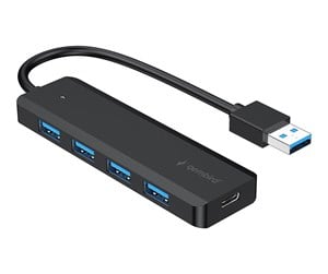 USB-hub - Gembird UHB-U3P4P-02 - hub - 4 ports USB-hub - 4 porter - Svart - UHB-U3P4P-02