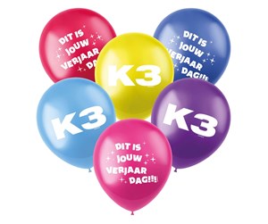 Leketøy - Folat BV K3 Balloons 6pcs. - 23238