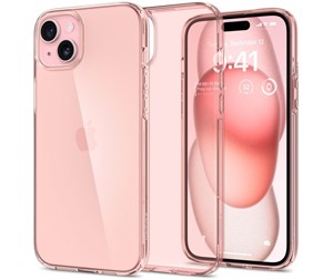 Mobil - Deksel og etui - Spigen Crystal Flex - rose crystal - iPhone 15 Plus - ACS06458