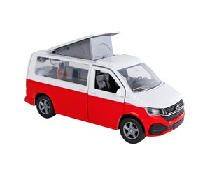 Leketøysbil - Kids Globe VW Transporter Camper Die-Cast Pull Back 13.5cm - 520362