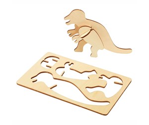 Arts & Crafts - Tilbehør - Colorations - Create and Decorate your Wooden 3D Puzzle Dinosaur Set of 4 - DINPUZ