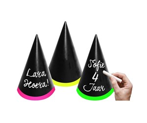 Leketøy - Folat BV Writable Party Hats 6 pcs. - 63704