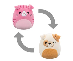 Dukker, Bamser & Utstyr - Jazwares Squishmallows - 13 cm P19 Flip A Mallows - Geraldine/Brock - 0196566410916