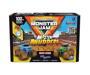 Leketøysbil - Monster Jam 1:64 Mystery Mudders  2-Pk - 6067514