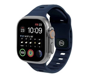 Smartklokke - Tilbehør - Mobile Origin Strap - navy blue - Apple Watch 49mm/45mm/44mm/42mm - AWS-01-NBL