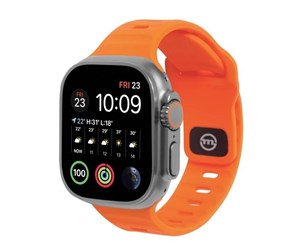 Smartklokke - Tilbehør - Mobile Origin Strap - hot orange - Apple Watch 49mm/45mm/44mm/42mm - AWS-01-ORG