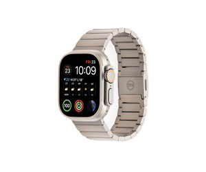 Smartklokke - Tilbehør - Mobile Origin Watch Titanium Band - silver - Apple Watch 49mm/45mm/44mm/42mm - AWTB-TITAN-SLV