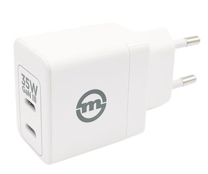 Mobil - Adaptere og ladere - Mobile Origin 35W GaN III Super Charger Dual USB-C - white - GAN-35W-2C-WHT