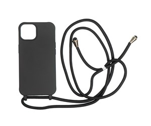 Mobil - Deksel og etui - Mobile Origin Lanyard Case - black - iPhone 14 - LYC-S-BLK-14