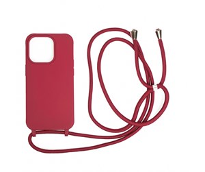 Mobil - Deksel og etui - Mobile Origin Lanyard Case - cherry - iPhone 14 Pro - LYC-S-CHR-14PRO