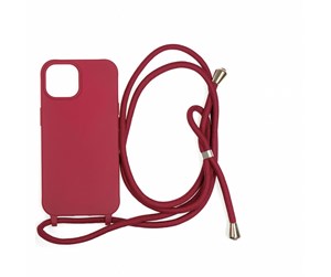 Mobil - Deksel og etui - Mobile Origin Lanyard Case - cherry - iPhone 15 - LYC-S-CHR-15