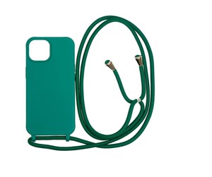 Mobil - Deksel og etui - Mobile Origin Lanyard Case - dark green - iPhone 15 - LYC-S-GRN-15