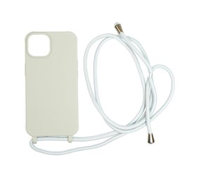 Mobil - Deksel og etui - Mobile Origin Lanyard Case - light grey - iPhone 14 - LYC-S-LGR-14