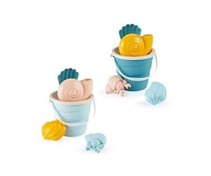 Utendørsleker - Ecoiffier Bucket Set with Shellfish Sand Molds 6 pcs. - 309