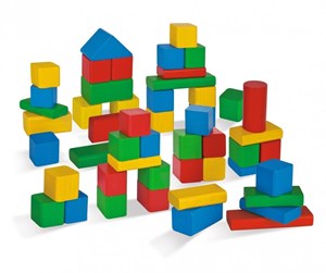 Babyleker - Eichhorn Wooden Blocks Colored 50 pcs. - 100021252