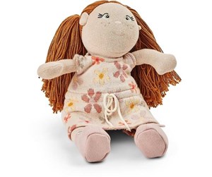 Dukker, Bamser & Utstyr - Smallstuff - Knitted Doll 30 cm Rose - 40010-13