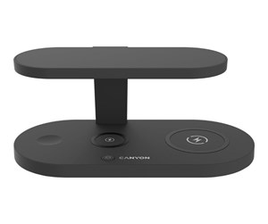 Mobil - Adaptere og ladere - Canyon WS-501 wireless charging stand - 5-in-1 - USB - 15 Watt - CNS-WCS501B