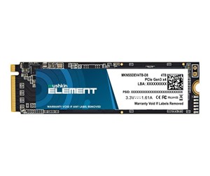 SSD - Mushkin ELEMENT - SSD - 4 TB - PCIe 3.0 x4 (NVMe) - MKNSSDEV4TB-D8