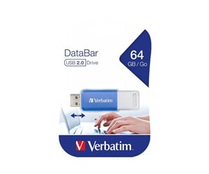 Minnepenn - Verbatim DataBar - USB flash drive - 64 GB - 64GB - Minnepenn - 49455