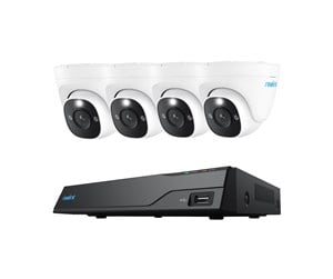 Smarthus - REOLINK 8 Channel 8MP NVR System with 4x 8MP Dome PoE Camera - NVS8-8MD4