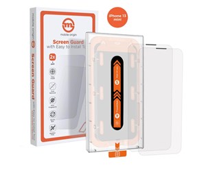 Mobil - Beskyttelsesglass - Mobile Origin Screen Guard iPhone 13 mini with easy applicator 2 pack - SGA-i13m-2pk