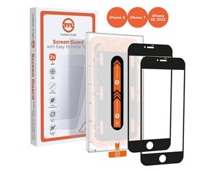 Mobil - Beskyttelsesglass - Mobile Origin Screen Guard iPhone 8 / 7 / SE 2022 / SE 2020 with easy applicator 2 pack - SGA-SE22-2pk