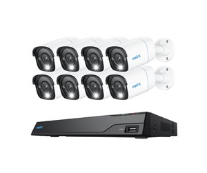 Smarthus - REOLINK 16 Channel 8MP NVR System with 8x 8MP Bullet PoE Camera - NVS16-8MB8