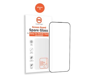 Mobil - Beskyttelsesglass - Mobile Origin Orange Screen Guard Spare Glass iPhone 15 - SGA-SP-i15