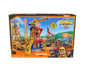 Leketøy - Paw Patrol Rubble & Crew Bark Yard Krantårn Sett - 6067494