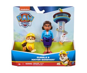 Figurer - Paw Patrol Hero Pup Mayor Goodway & Rubble - 6070749