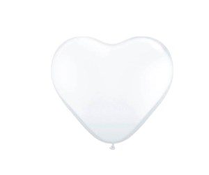 Leketøy - Folat BV Heart Balloons - White 8pcs. - 08148