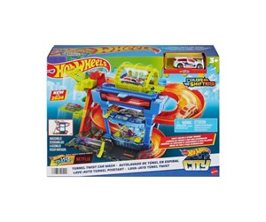 Byggesett - Hot Wheels City Tunnel Twist Bilvask - 965-2453