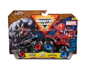 Leketøysbil - Monster Jam 1:64 Marvel 2 Pk Spider Man:Venom - 6071942