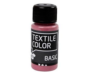 Kreative leker - Creativ Company Textile Color Semi-opaque Textile Paint - Dark Pink 50ml - 34187