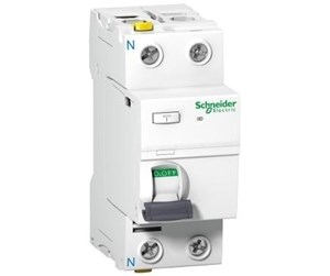 Komponenter for switchboxes og skap - Schneider Electric Acti9 residual current circuit breaker 2P 16A Double terminal 10mA class A Width 36mm - A9Z20216