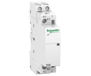 Komponenter for switchboxes og skap - Schneider Electric Contactor iCT 16A 1NO+1NC 24VAC modular contactor width 18mm - A9C22115