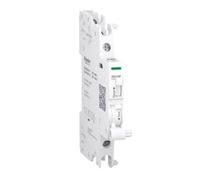 Komponenter for switchboxes og skap - Schneider Electric Acti9 Signal & Alarm contact iOF 1OC 2mA to 100mA for iC60 RCBO iC40 iCV40 screw terminal top & bottom 24...230V AC & 24...220V DC - A9A26919