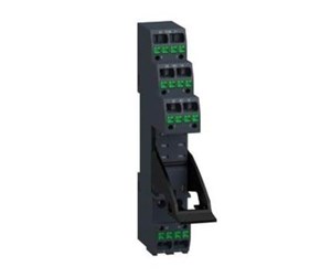 Komponenter for switchboxes og skap - Schneider Electric Zelio socket with push-in spring clamps for RXG relays with 2 contact sets - RGZE08P