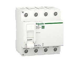 Komponenter for switchboxes og skap - Schneider Electric Resi9 XP RCD/HPFI residual current circuit breaker 4P 63A 30mA class A 72mm - R9R35463