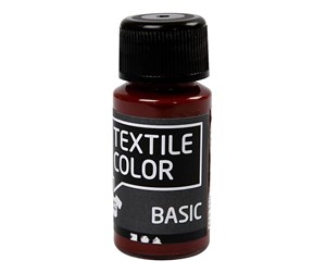 Kreative leker - Creativ Company Textile Color Semi-opaque Textile Paint - Brown 50ml - 34200