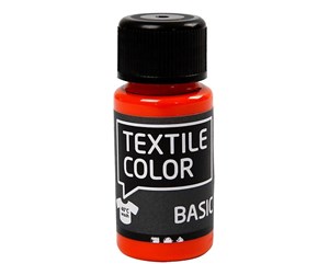 Kreative leker - Creativ Company Textile Color Semi-opaque Textile Paint - Orange 50ml - 34207