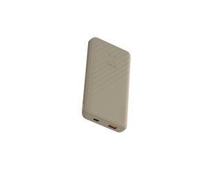 Nødlader - Xtorm Power Bank 10.000mAh 15W USB-C & USB-A Beige Nødlader - Beige - 10000 mAh - XG2102